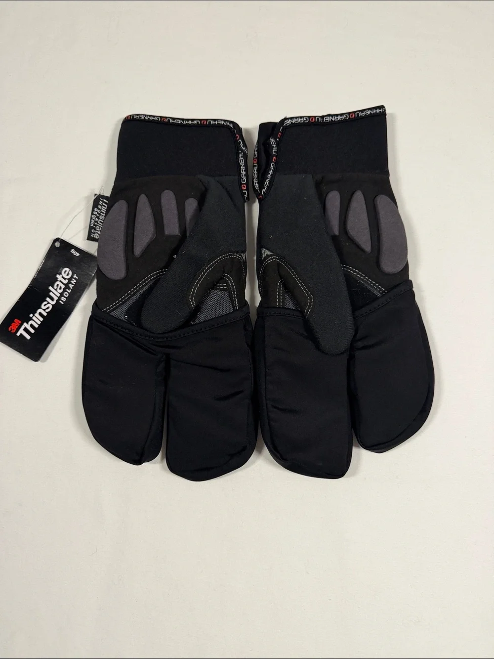 3M Thinsulate Black Cold Weather Cycling Gloves Split-Finger NWOT